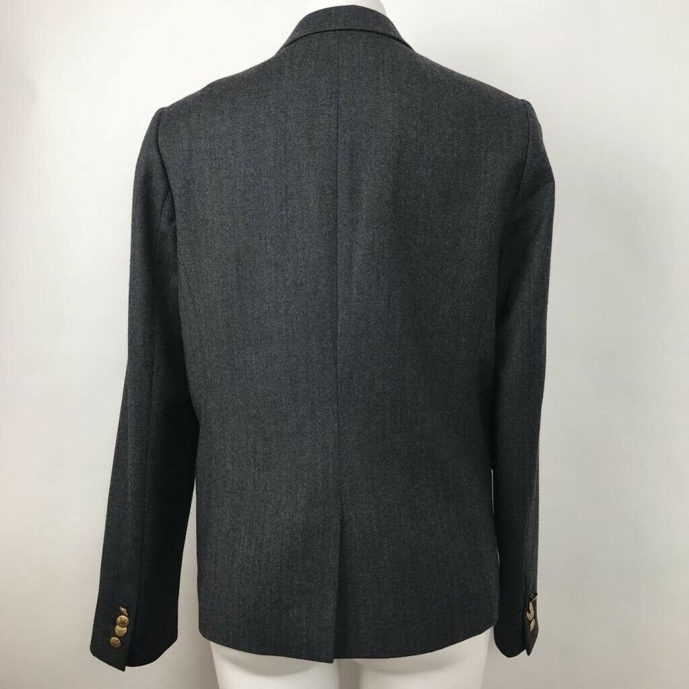 J.CREW Original Schoolboy Blazer Gray Pockets Sz L - Picture 4 of 7
